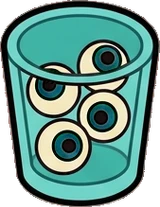 Food and drinks, a sticker from the The Monster Family world