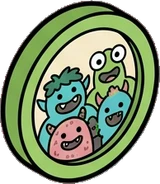 Wall art and frames, a sticker from the The Monster Family world