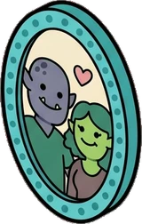 Wall art and frames, a sticker from the The Monster Family world