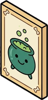 Wall art and frames, a sticker from the The Monster Family world