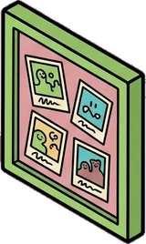 Wall art and frames, a sticker from the The Monster Family world
