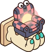 Wall lights, a sticker from the The Monster Family world
