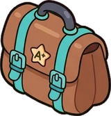 Bags, hats and shoes, a sticker from the The Monster Family world