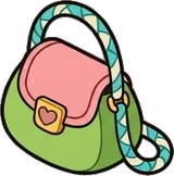 Bags, hats and shoes, a sticker from the The Monster Family world