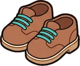 Bags, hats and shoes, a sticker from the The Monster Family world