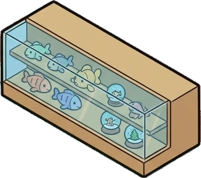 Banconi, un adesivo del mondo L'acquario di notte