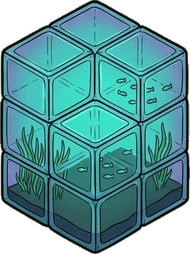 Pet beds and homes, a sticker from the The Night Aquarium world