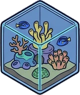 Pet beds and homes, a sticker from the The Night Aquarium world