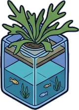 Pet beds and homes, a sticker from the The Night Aquarium world