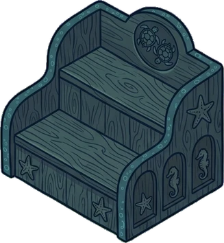 Tiered displays, a sticker from the The Night Aquarium world