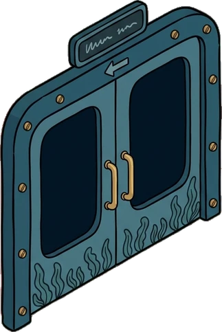 Doors, a sticker from the The Night Aquarium world