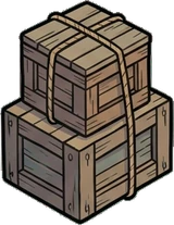 Baskets and floor things, a sticker from the The Night Aquarium world