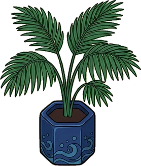 Floor plants, a sticker from the The Night Aquarium world