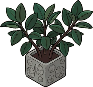 Floor plants, a sticker from the The Night Aquarium world