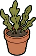 Small plants, a sticker from the The Night Aquarium world
