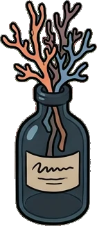 Small plants, a sticker from the The Night Aquarium world