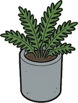 Small plants, a sticker from the The Night Aquarium world