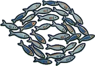 Garlands and hanging things, a sticker from the The Night Aquarium world