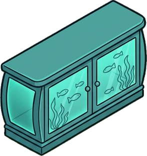 Dressers and low cabinets, a sticker from the The Night Aquarium world