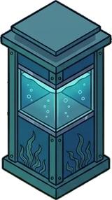 Pedestals and plant stands, a sticker from the The Night Aquarium world