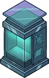 Pedestals and plant stands, a sticker from the The Night Aquarium world