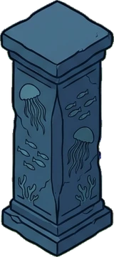 Pedestals and plant stands, a sticker from the The Night Aquarium world