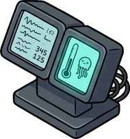 Screens and monitors, a sticker from the The Night Aquarium world