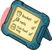Screens and monitors, a sticker from the The Night Aquarium world