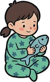 People sitting, a sticker from the The Night Aquarium world