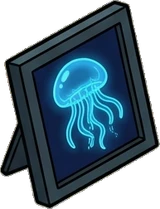Shelf things, a sticker from the The Night Aquarium world