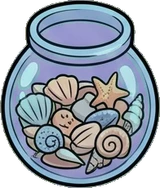 Shelf things, a sticker from the The Night Aquarium world
