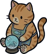 Cats and small animals, a sticker from the The Night Aquarium world