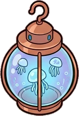 Candles and small lights, a sticker from the The Night Aquarium world