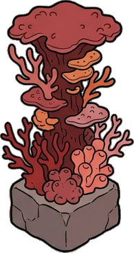 Tall pieces, a sticker from the The Night Aquarium world