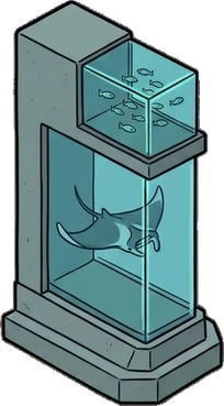 Tall pieces, a sticker from the The Night Aquarium world