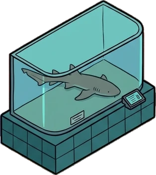 Tall pieces, a sticker from the The Night Aquarium world