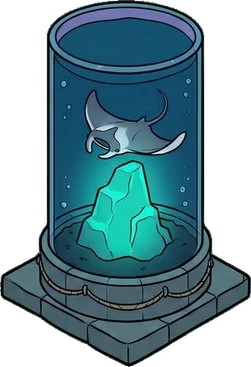 Tall pieces, a sticker from the The Night Aquarium world