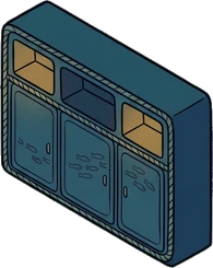 Wall cabinets, a sticker from the The Night Aquarium world