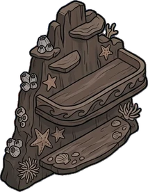 Wall shelves, a sticker from the The Night Aquarium world