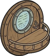 Wall shelves, a sticker from the The Night Aquarium world