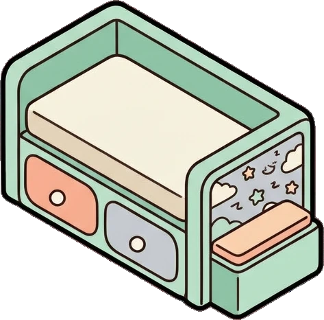 Beds, a sticker from the The Nursery world