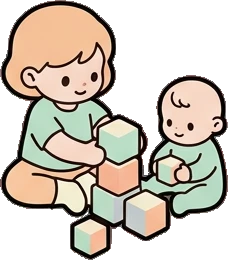 People together, a sticker from the The Nursery world