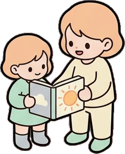 People together, a sticker from the The Nursery world