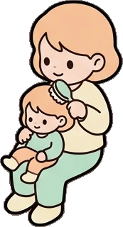 People together, a sticker from the The Nursery world