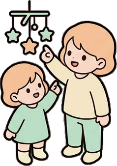 People together, a sticker from the The Nursery world