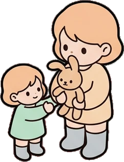 People together, a sticker from the The Nursery world