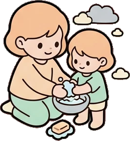 People together, a sticker from the The Nursery world