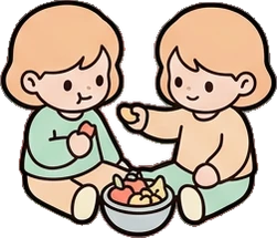 People together, a sticker from the The Nursery world