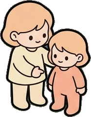 People together, a sticker from the The Nursery world