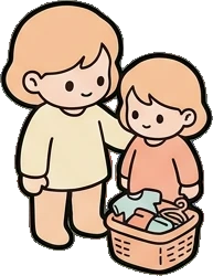 People together, a sticker from the The Nursery world